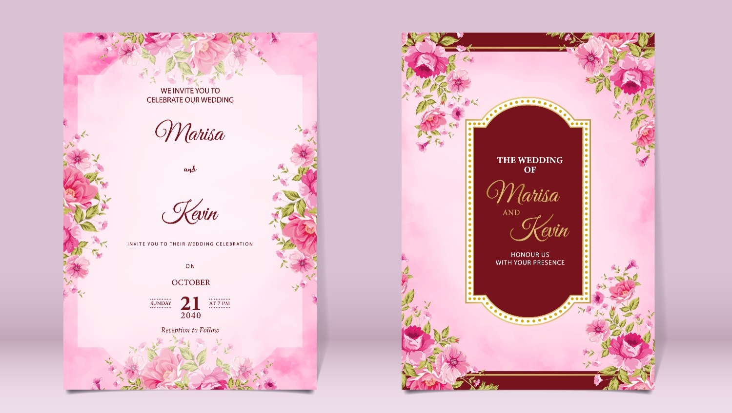 Marriage Cards - Design 08